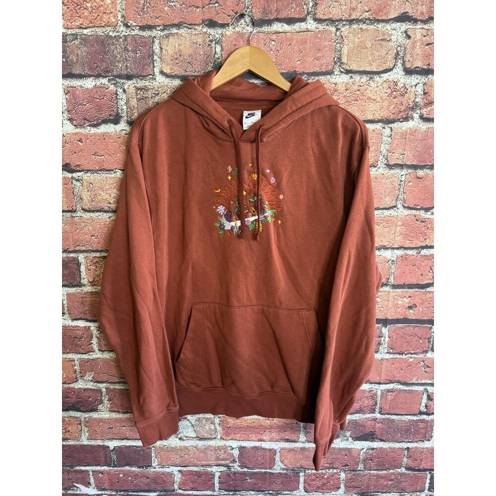 Men's XL Nike Sportswear Club Fleece Embroidered Hoodie Sun Turtles DQ3513-670
